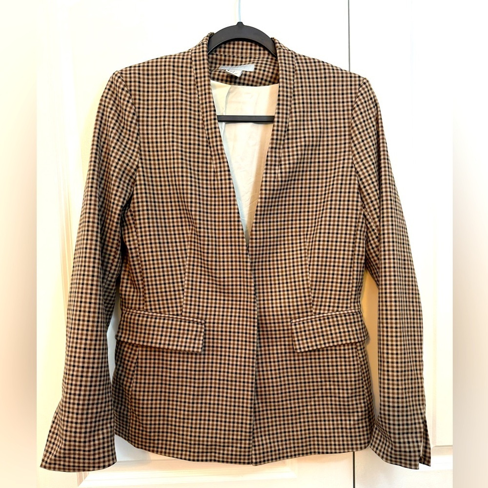 H&M Brown Checkered Women's Blazer